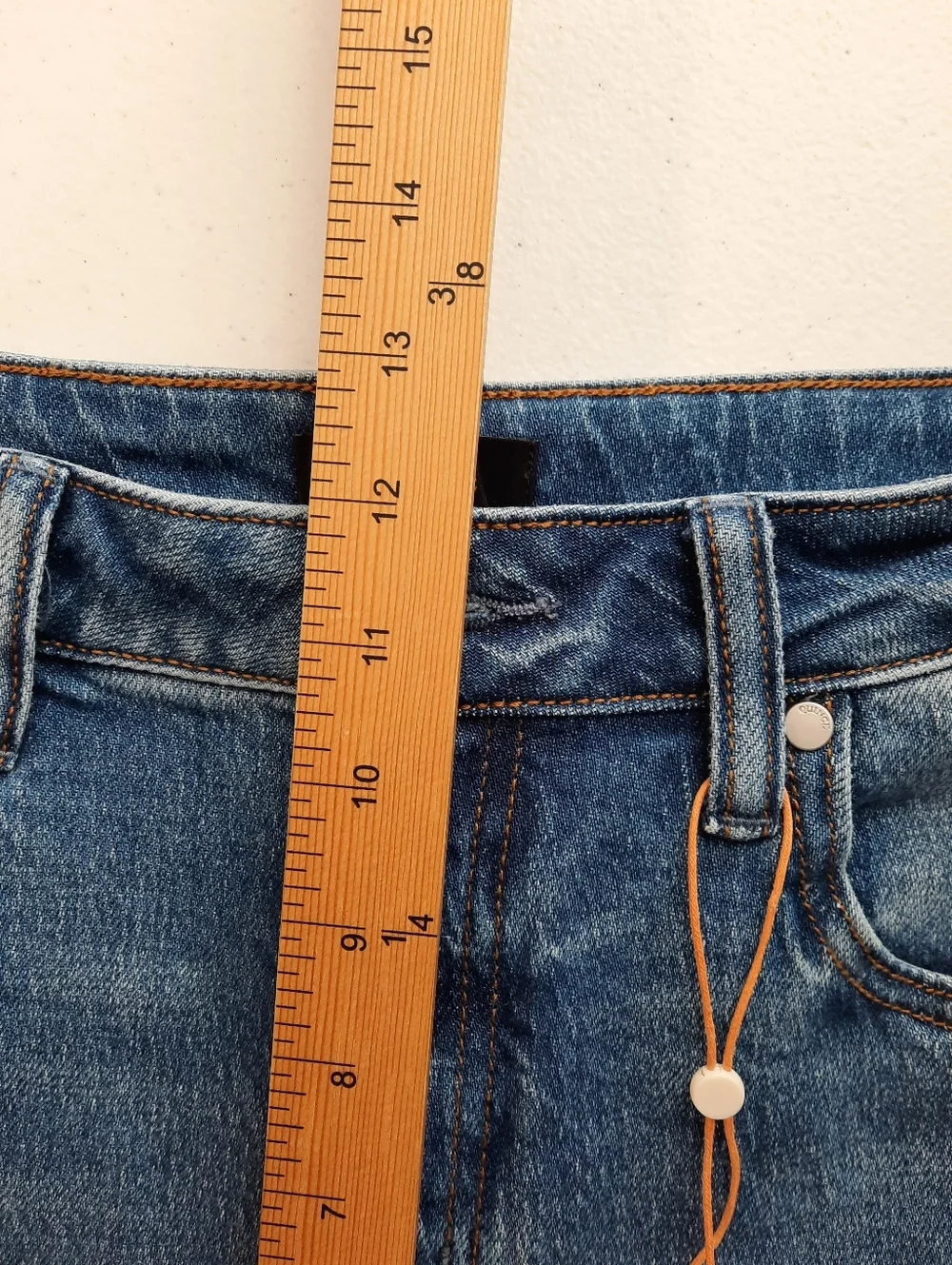 Quince Bella High Rise Stretch Barrel Jeans in Atlantic Blue size 30 - Picture 12 of 15